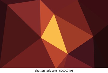 Dark red polygonal illustration, which consist of triangles. Geometric background in Origami style with gradient. Triangular design for your business.