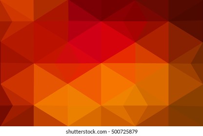 Dark red polygonal illustration, which consist of triangles. Geometric background in Origami style with gradient. Triangular design for your business.