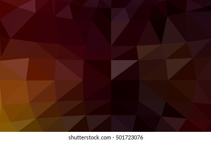 Dark red polygonal illustration, which consist of triangles. Triangular design for your business. Creative geometric background in Origami style with gradient.