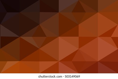 Dark red polygonal illustration, which consist of triangles. Geometric background in Origami style with gradient. Triangular design for your business.