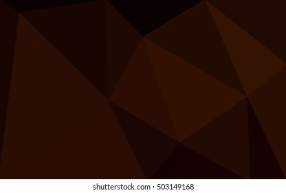 Dark red polygonal illustration, which consist of triangles. Geometric background in Origami style with gradient. Triangular design for your business.