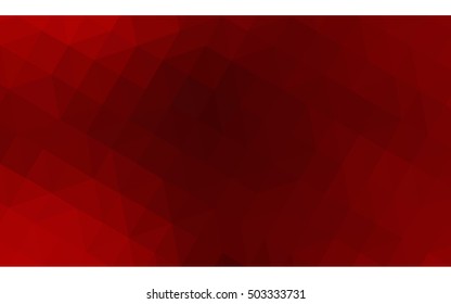 Dark red polygonal illustration, which consist of triangles. Geometric background in Origami style with gradient. Triangular design for your business.