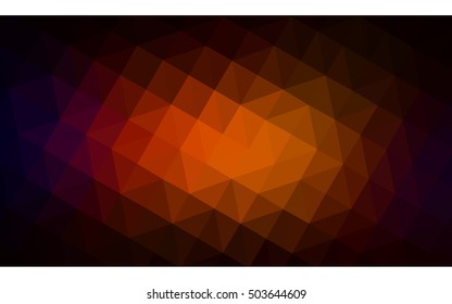 Dark red polygonal illustration, which consist of triangles. Geometric background in Origami style with gradient. Triangular design for your business.