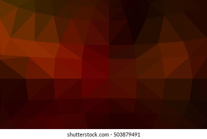 Dark red polygonal illustration, which consist of triangles. Triangular design for your business. Creative geometric background in Origami style with gradient.