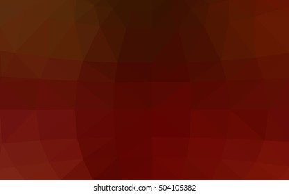 Dark red polygonal illustration, which consist of triangles. Triangular design for your business. Creative geometric background in Origami style with gradient.