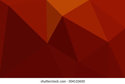 Dark red polygonal illustration, which consist of triangles. Geometric background in Origami style with gradient. Triangular design for your business.