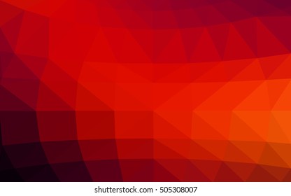 Dark red polygonal illustration, which consist of triangles. Triangular design for your business. Creative geometric background in Origami style with gradient.