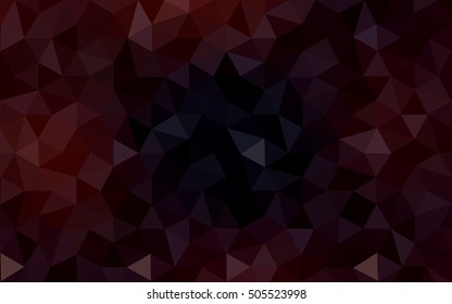 Dark red polygonal illustration, which consist of triangles. Geometric background in Origami style with gradient. Triangular design for your business.