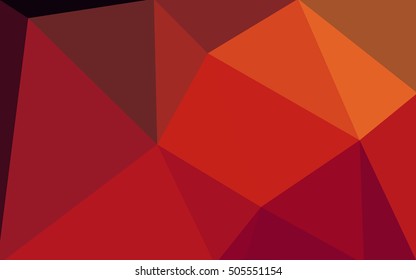 Dark red polygonal illustration, which consist of triangles. Geometric background in Origami style with gradient. Triangular design for your business.