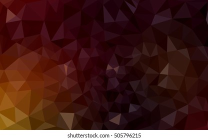 Dark red polygonal illustration, which consist of triangles. Geometric background in Origami style with gradient. Triangular design for your business.