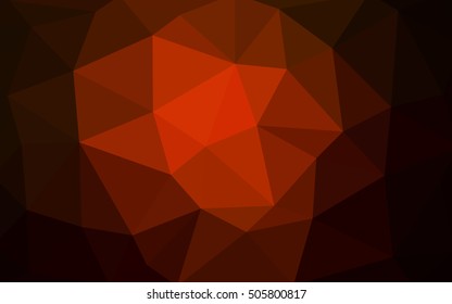 Dark red polygonal illustration, which consist of triangles. Triangular design for your business. Creative geometric background in Origami style with gradient.