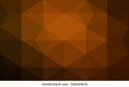 Dark red polygonal illustration, which consist of triangles. Geometric background in Origami style with gradient. Triangular design for your business.