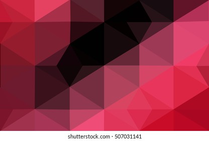 Dark red polygonal illustration, which consist of triangles. Geometric background in Origami style with gradient. Triangular design for your business.