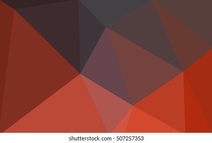 Dark red polygonal illustration, which consist of triangles. Geometric background in Origami style with gradient. Triangular design for your business.
