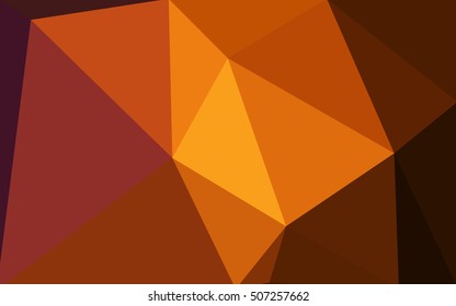 Dark red polygonal illustration, which consist of triangles. Geometric background in Origami style with gradient. Triangular design for your business.