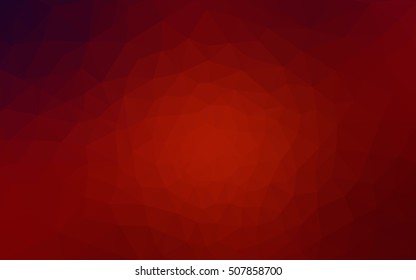 Dark red polygonal illustration, which consist of triangles. Geometric background in Origami style with gradient. Triangular design for your business.