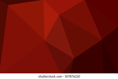Dark red polygonal illustration, which consist of triangles. Geometric background in Origami style with gradient. Triangular design for your business.