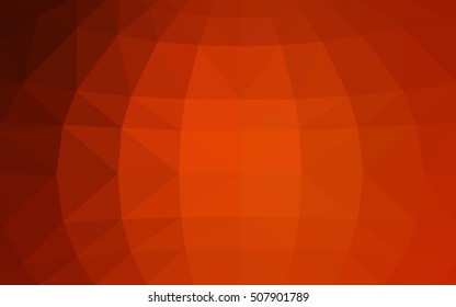 Dark red polygonal illustration, which consist of triangles. Triangular design for your business. Creative geometric background in Origami style with gradient.