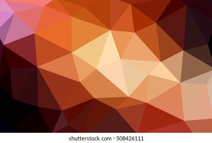Dark red polygonal illustration, which consist of triangles. Triangular design for your business. Creative geometric background in Origami style with gradient.
