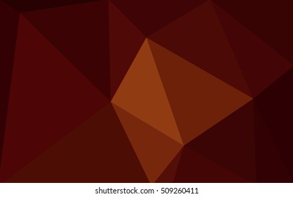 Dark red polygonal illustration, which consist of triangles. Geometric background in Origami style with gradient. Triangular design for your business.
