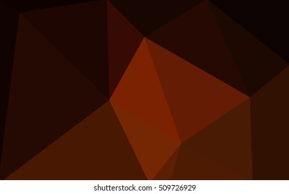 Dark red polygonal illustration, which consist of triangles. Geometric background in Origami style with gradient. Triangular design for your business.