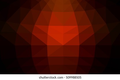 Dark red polygonal illustration, which consist of triangles. Triangular design for your business. Creative geometric background in Origami style with gradient.