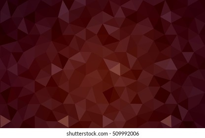 Dark red polygonal illustration, which consist of triangles. Geometric background in Origami style with gradient. Triangular design for your business.