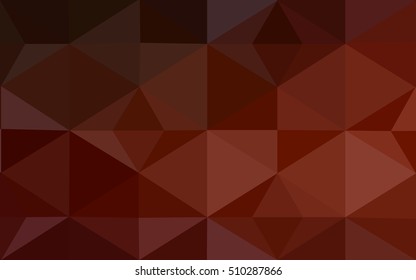 Dark red polygonal illustration, which consist of triangles. Geometric background in Origami style with gradient. Triangular design for your business.