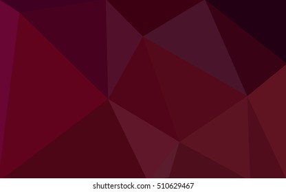 Dark red polygonal illustration, which consist of triangles. Geometric background in Origami style with gradient. Triangular design for your business.