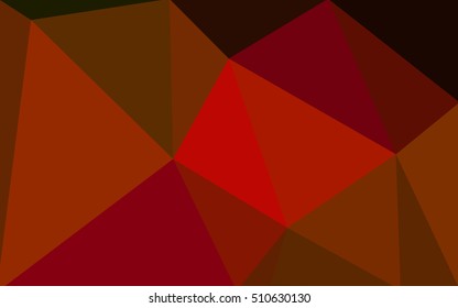 Dark red polygonal illustration, which consist of triangles. Geometric background in Origami style with gradient. Triangular design for your business.