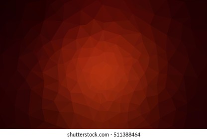 Dark red polygonal illustration, which consist of triangles. Geometric background in Origami style with gradient. Triangular design for your business.