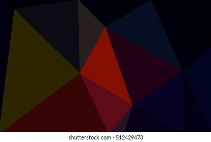 Dark red polygonal illustration, which consist of triangles. Geometric background in Origami style with gradient. Triangular design for your business.