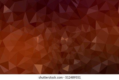 Dark red polygonal illustration, which consist of triangles. Geometric background in Origami style with gradient. Triangular design for your business.