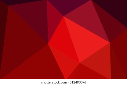 Dark red polygonal illustration, which consist of triangles. Geometric background in Origami style with gradient. Triangular design for your business.