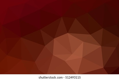 Dark red polygonal illustration, which consist of triangles. Triangular design for your business. Creative geometric background in Origami style with gradient.