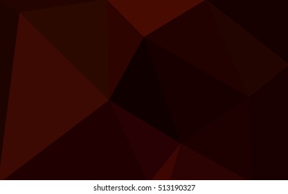 Dark red polygonal illustration, which consist of triangles. Geometric background in Origami style with gradient. Triangular design for your business.