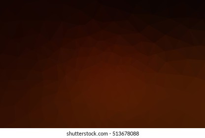 Dark red polygonal illustration, which consist of triangles. Geometric background in Origami style with gradient. Triangular design for your business.