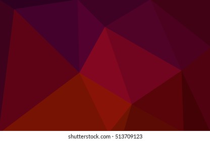 Dark red polygonal illustration, which consist of triangles. Geometric background in Origami style with gradient. Triangular design for your business.