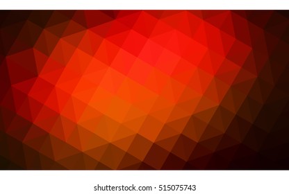 Dark red polygonal illustration, which consist of triangles. Geometric background in Origami style with gradient. Triangular design for your business.
