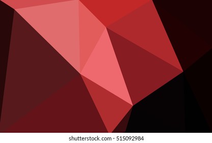 Dark red polygonal illustration, which consist of triangles. Geometric background in Origami style with gradient. Triangular design for your business.