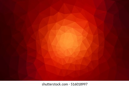 Dark red polygonal illustration, which consist of triangles. Geometric background in Origami style with gradient. Triangular design for your business.