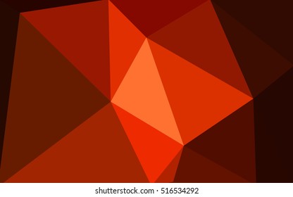 Dark red polygonal illustration, which consist of triangles. Geometric background in Origami style with gradient. Triangular design for your business.