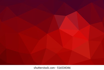 Dark red polygonal illustration, which consist of triangles. Triangular design for your business. Creative geometric background in Origami style with gradient.