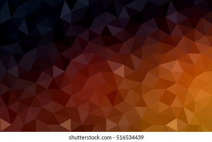 Dark red polygonal illustration, which consist of triangles. Geometric background in Origami style with gradient. Triangular design for your business.