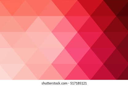 Dark red polygonal illustration, which consist of triangles. Triangular design for your business. Creative geometric background in Origami style with gradient.