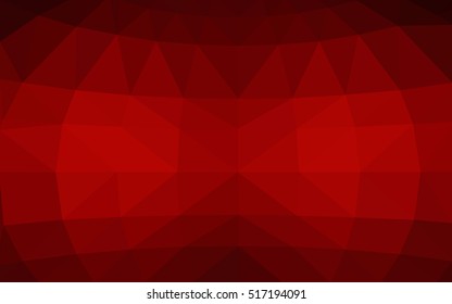 Dark red polygonal illustration, which consist of triangles. Triangular design for your business. Creative geometric background in Origami style with gradient.