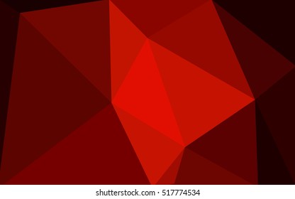 Dark red polygonal illustration, which consist of triangles. Geometric background in Origami style with gradient. Triangular design for your business.