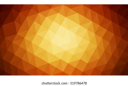 Dark red polygonal illustration, which consist of triangles. Geometric background in Origami style with gradient. Triangular design for your business.