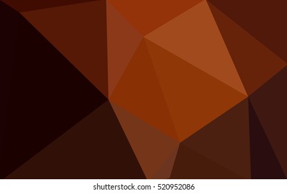 Dark red polygonal illustration, which consist of triangles. Geometric background in Origami style with gradient. Triangular design for your business.