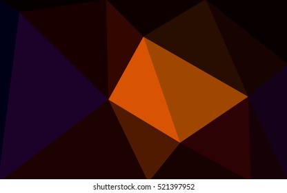 Dark red polygonal illustration, which consist of triangles. Geometric background in Origami style with gradient. Triangular design for your business.